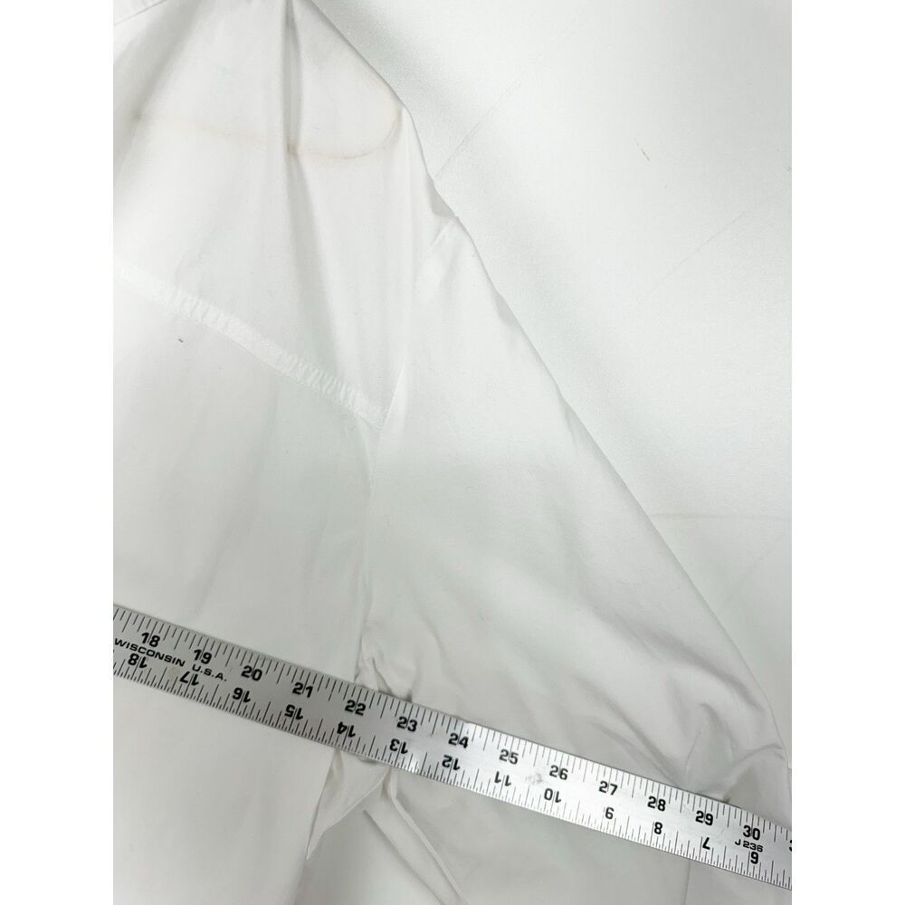 J Crew Top White Cotton Poplin Tunic Preppy Minimalist Coastal Oversized Fit - Picture 5 of 6